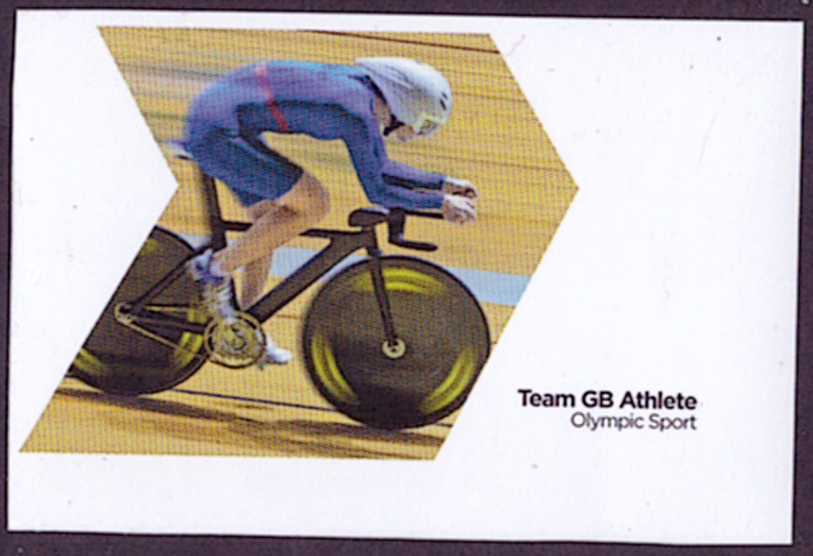 (image for) "Nelson" Cyclist Trial 2012 Olympic Gold Medal Winner imperforate single stamp.